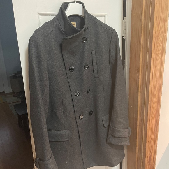 Rodd & Gunn Wool Pea Coat, Formal Overcoat with Double Buttons, Mens XL - Picture 1 of 7